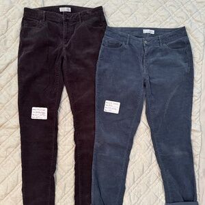 LOFT Curvy Skinny Corduroy Pants Bundle – Size 27/4